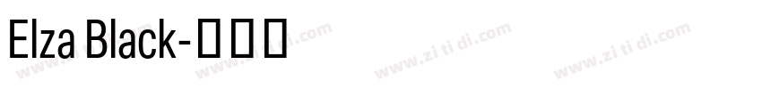 Elza Black字体转换